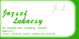 jozsef lukacsy business card